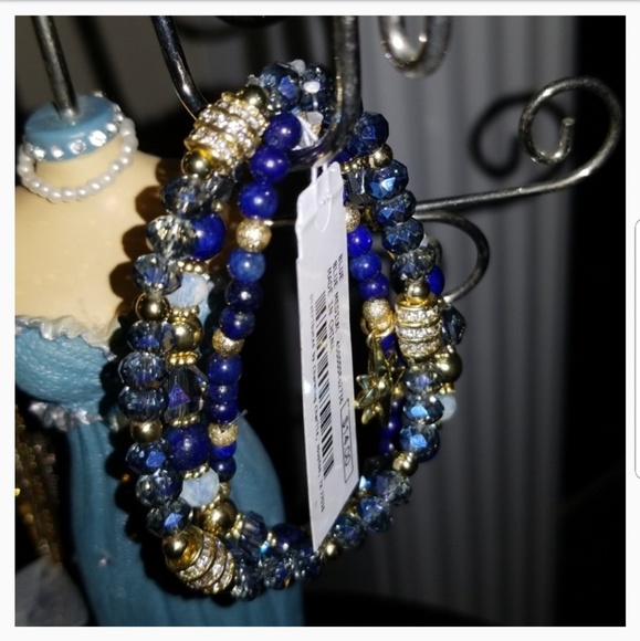 🆕 Blue & Gold Bracelet ✨ - Picture 2 of 8